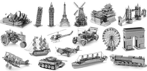 Puzzle 3d nano silver isi 4 