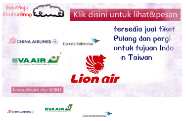 Tiket pulang indo (Taiwan ke
